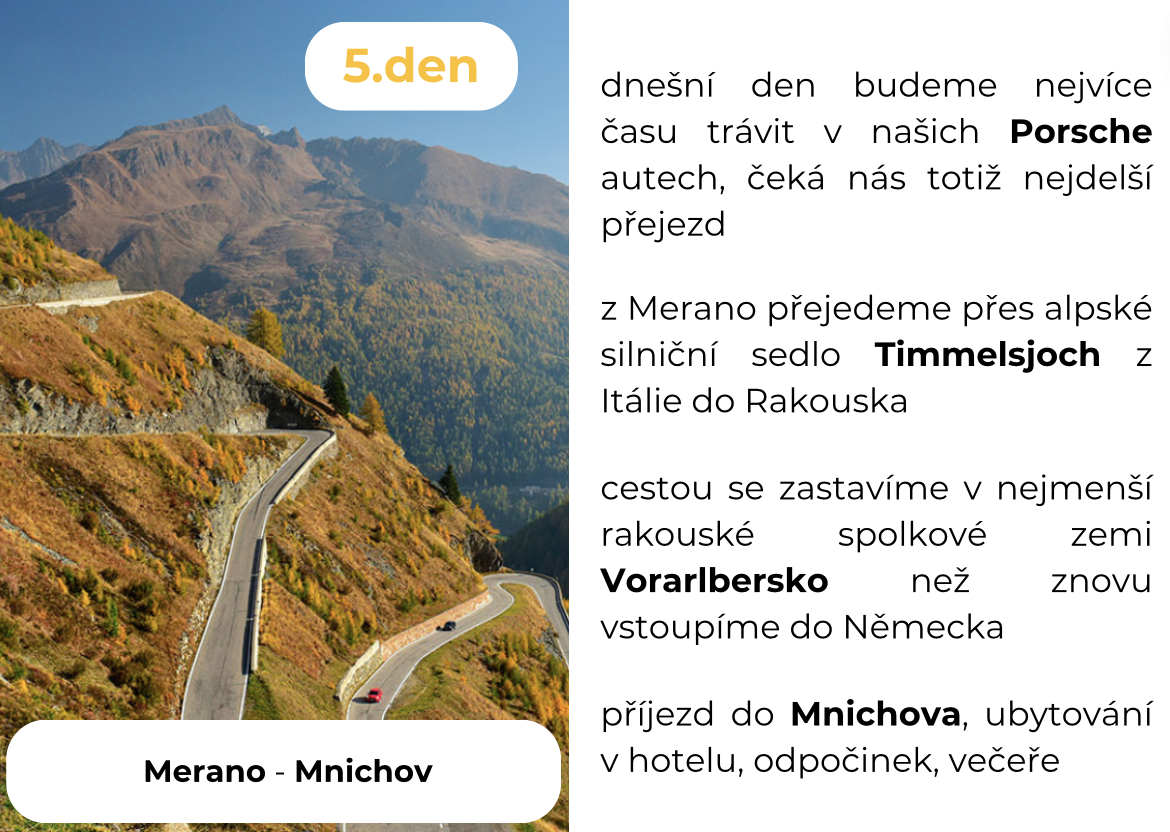Porsche | Self-Drive Expedice | Evropa | Alpy | Říjen 2024 | Dobrodružství za volantem na nejlepších evropských silnicích | all inclusive | rezervace online